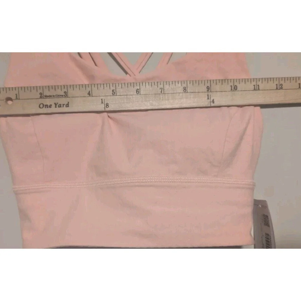 Lululemon Womens Bra Size 4 Free to Be Serene Longline Jaquard C/D NWT Ship Fast - Picture 13 of 15